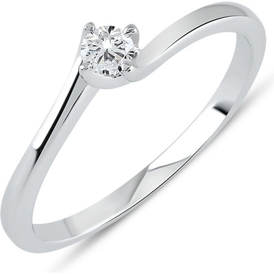 Lillian Vassago Zásnubní briliantový prsten z bílého zlata LLV59 DR048W