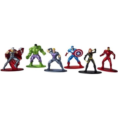 Jada Toys Marvel Avengers Метални колекционерски нанофигурки 1, 65", комплект 6 бр
