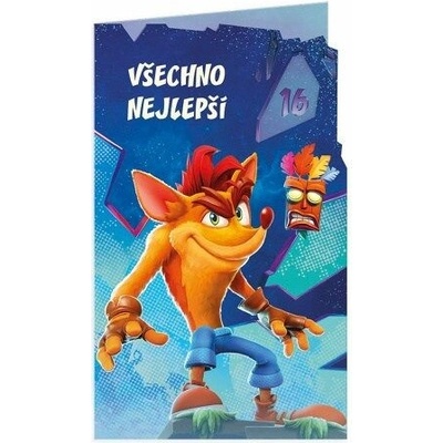 ARGUS Dětské přání k narozeninám s výběrem roku Crash Bandicoot 17-6045c