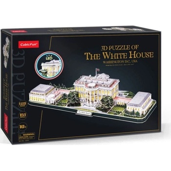 CubicFun 3D puzzle Svítící Bílý dům 151 ks