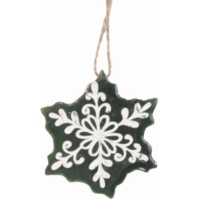 DECOLED Vianočná ozdoba snehová vločka IV, priemer 15 cm, strieborná, preglejka, vonkajšia