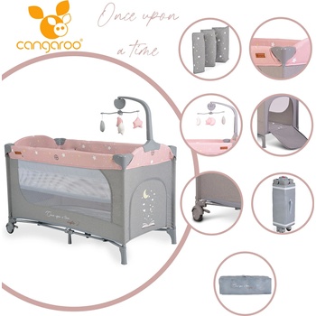 Image 1 of Cangaroo Детска кошара Once upon a time 2 розов (3800146248390)