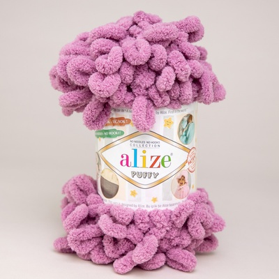 Pletací příze Alize Puffy 100 g Varianta: 31 (28) starorůžová, Balení: 1 ks