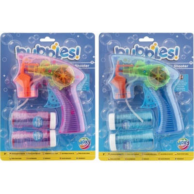 Bulifuková pistole svítící a 2 bublifuky 50 ml