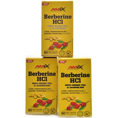 Amix GreenDay Berberine HCL with Green tea and dandelion 3 x 60 kapslí