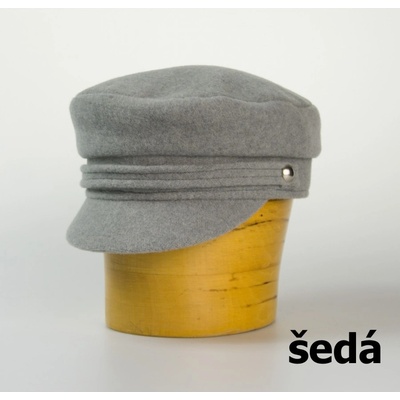 Pánská flaušová kapitánka šedá