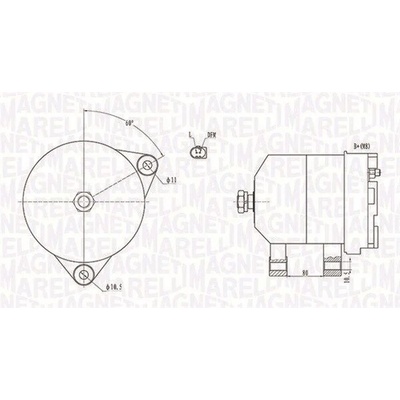 Alternátor MAGNETI MARELLI MQA1913
