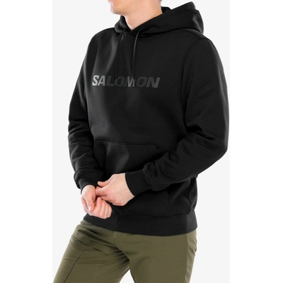 Salomon Big Logo Hoodie M LC2525200 deep black
