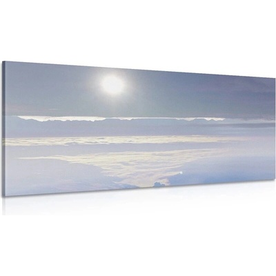 Obraz slunce nad horou - 120x60