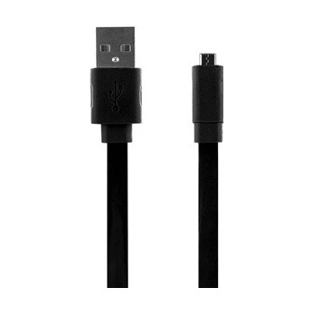 Bigben CABLEFLATMICB micro USB, 1m, černý