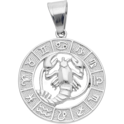 Steel Edge Přívěšek se znamením zvěrokruhu WJHP3093 Rak