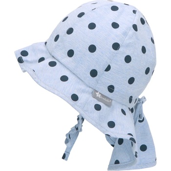 Sterntaler Небесно синя памучна шапка на точки, UV 50+, Sterntaler (1412312-325)