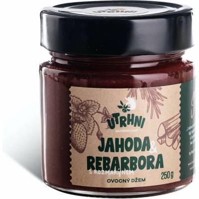 UTRHNI - Jahoda s rebarborou, medem a rozmarýnem - džem 250g