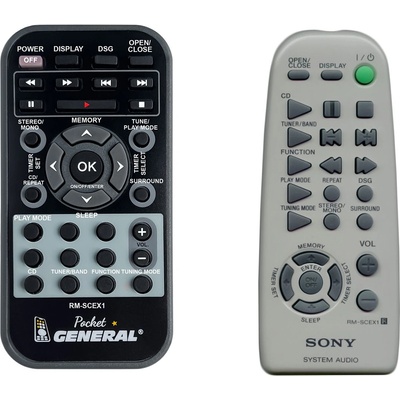 GENERAL Sony rm-scex1 - дистанционно управление дубликат (rm-scex1)