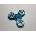 Fidget spinner kov modrý