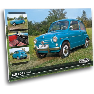 Obraz č. 49 - FIAT 600 D (1964) 100 x 70 cm