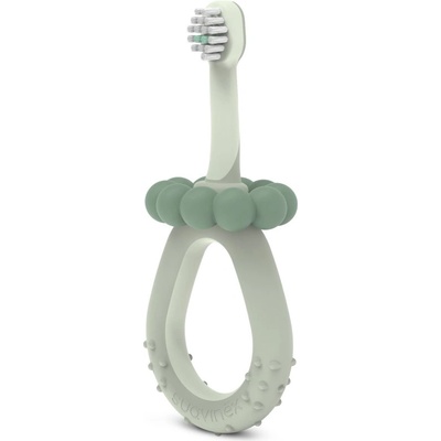 Suavinex Baby Training Toothbrush четка за зъби за деца 0-2 y Green