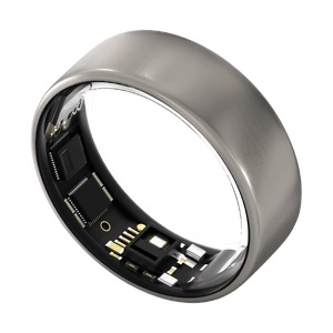 Ultrahuman Ring Air - Smart Ring, Charger, USB Cable / Size-05- Raw_Titanium (UHRA-RT-05)