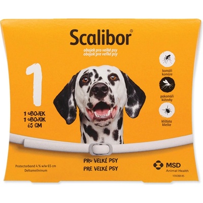 Intervet Scalibor Obojok antiparazitný 65 cm 6 ks