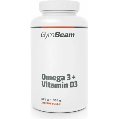 GymBeam Omega 3 + Vitamin D3 240 kapsúl