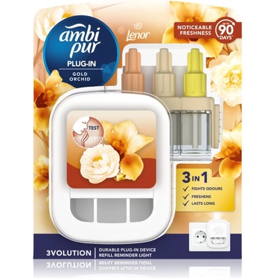 Ambi Pur 3volution Gold Orchid електрически уред за освежаване на въздуха с пълнител 20ml