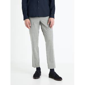 Celio Светлосиви мъжки карирани панталони Celio Fonoel Celio | Siv | МЪЖЕ | 3XL