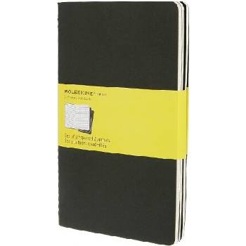 Moleskine Тетрадки с квадратчета Moleskine Cahier L черни 3 бр (MOQP317)