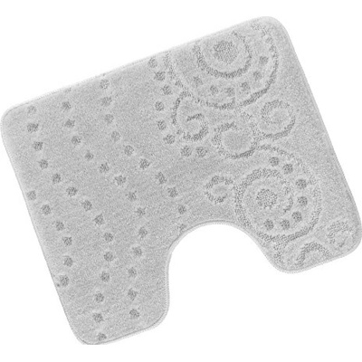 Bellatex Bany předložka s výkrojem Ornament světle šedá 60x50 cm