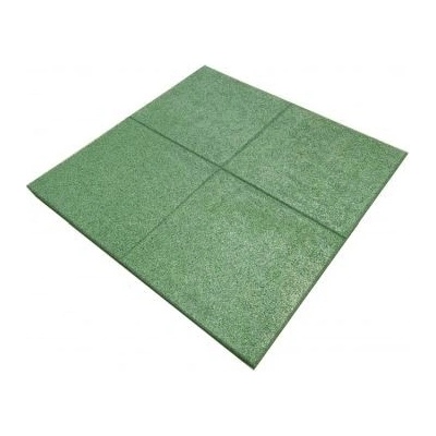 SK Profilovaná gumená dlažba Easy 1000x1000x40mm zelená m²