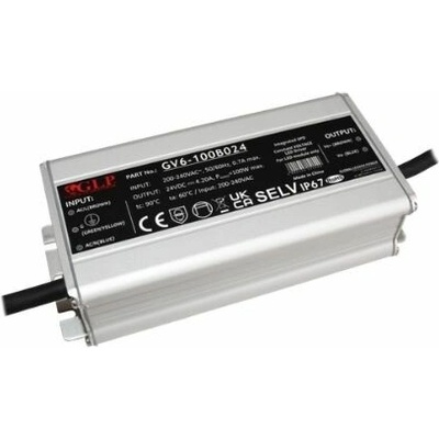 GLP GV6 spínaný zdroj IP67 12V / 24V - 24V, 100W
