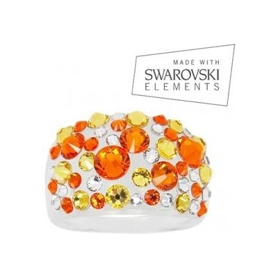 Aktual Prsten s krystaly Crystals from Swarovski SunLV2010