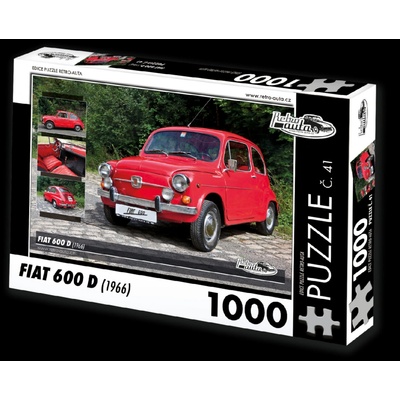 Retro-auta č. 41 Fiat 600 D 1966 1000 dielov