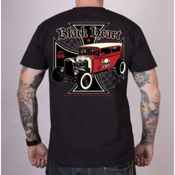 Black heart Мъжка тениска BLACK HEART - RED DEVIL - Black - 12645