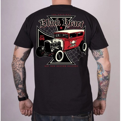Black heart Мъжка тениска BLACK HEART - RED DEVIL - Black - 12645