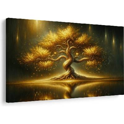 Obraz zářící strom života v noci - 120x80