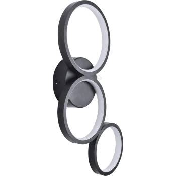 Polux Led аплик flamenco led/23w/230v 4000k черен (sa2291)