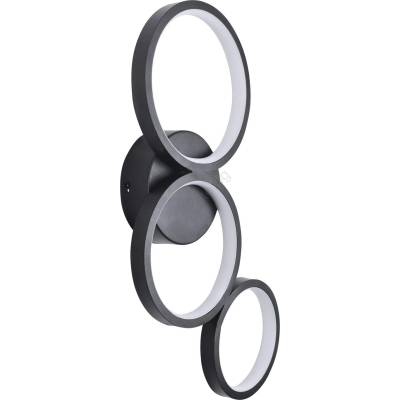 Polux Led аплик flamenco led/23w/230v 4000k черен (sa2291)