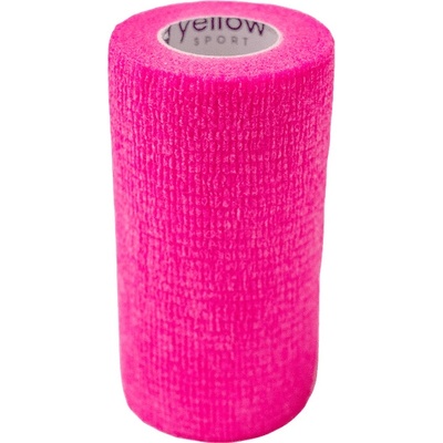 yellowSPORT Samolepiaca elastická bandáž 10 cm x 4,5 m Intenzívna ružová