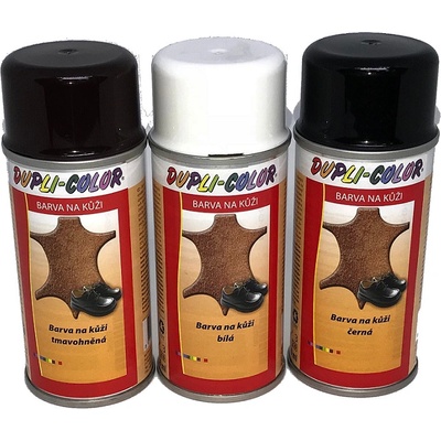 DUPLI COLOR Sprej Farba na kožu 150ml Tmavo hnedá
