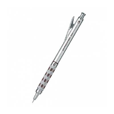Автоматичен молив Pentel Graphgear 1000, дебелина на линията 0.3 mm, с индикатор за видът на заредения графит, сребрист (OK26931)
