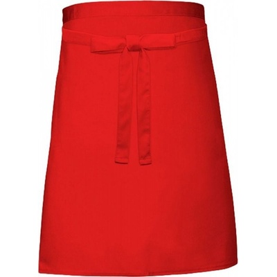 Link Kitchen Wear Pekařská lehčí zástěra délka pod kolena 240 g/m Červená X997