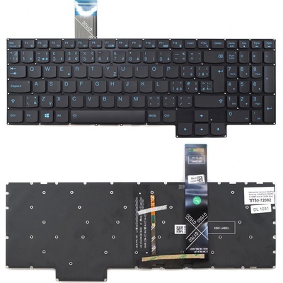 slovenská klávesnica Lenovo IdeaPad Gaming 3-15ACH 3-15ARH 3-15IMH - no frame, modrá/čierna CZ/SK podsvit