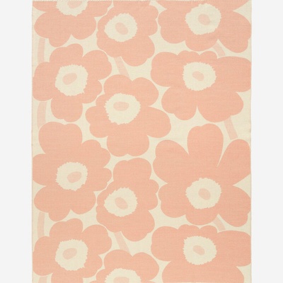 Marimekko Vlněná deka Unikko růžová 130x180