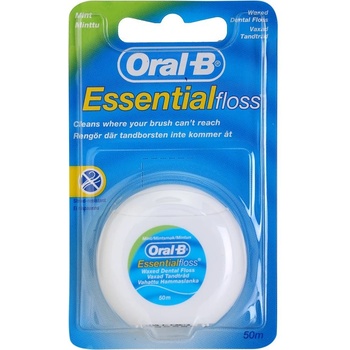 Oral-B Essential Floss восъчен конец за зъби с вкус на мента 50 м