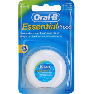 Oral-B Essential Floss восъчен конец за зъби с вкус на мента 50 м