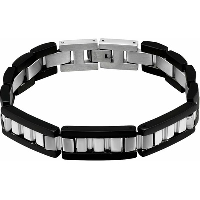 Bijutanki Мъжка Гривна от Медицинска Стомана в Два Цвята