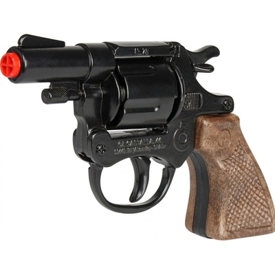 Alltoys policejní revolver kovový černý 8 ran