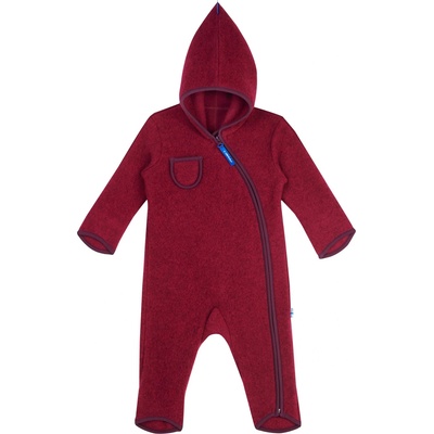 Finkid Детски цял костюм Finkid Kid's Puku Wool Overall - Beet Red / Eggplant - размер 60/70 (704-1738-0711)