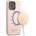 GUESS Калъф Guess GUHMP13LLSLMGLP Silicone Script Gold Logo Magsafe, за iPhone 13 Pro / 13, светъл, розов (GUE001801-0)