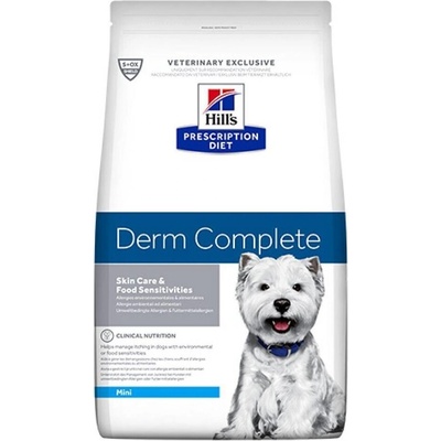 Hills Prescription Diet Derm Complete Mini Canine - за поддържане на кожата при дерматоза при кучета от дребните породи 6kg